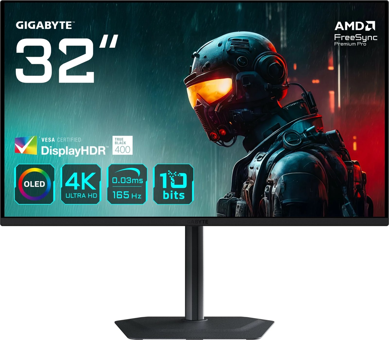 Monitor gaming Gigabyte MO32U, 32 inç, OLED, 4K, 165Hz, i zi
