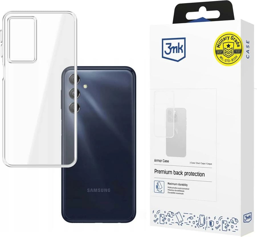 Mbështjellës 3mk Armor Case për Samsung Galaxy M34 5G, transparent