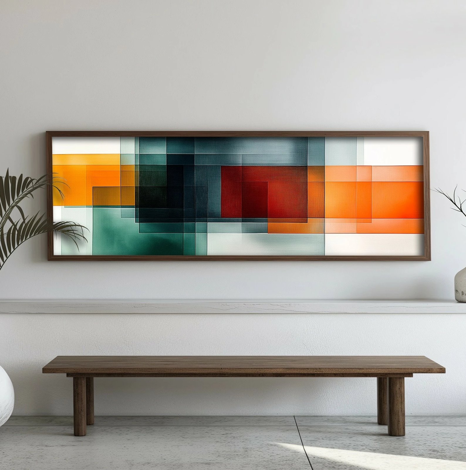 Pikturë dekorative me kornizë, MDF, Wallity, EMR033, shumëngjyrëshe