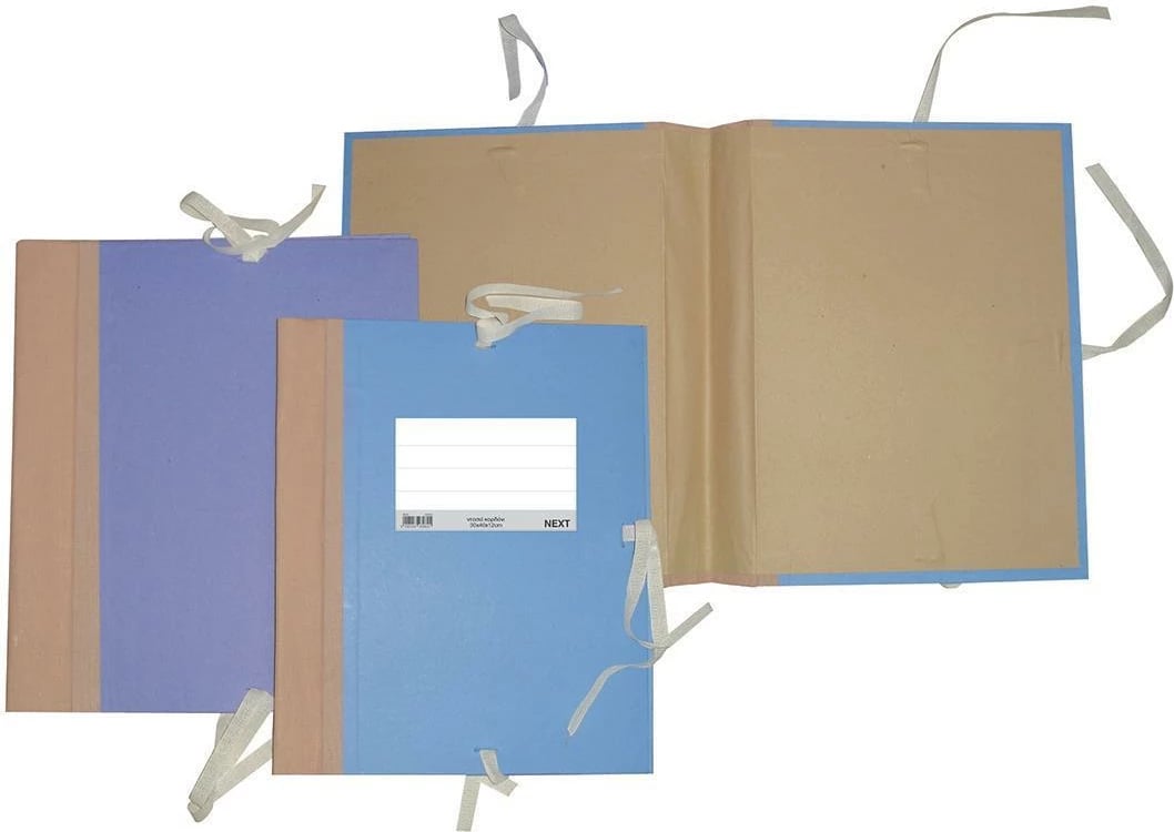 Zarf arkivues NEXT me lidhëse, H35x25x8cm, Blu