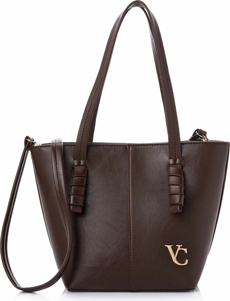 Çantë shpatullës Vince Camuto Piedmont, ngjyrë çokollatë