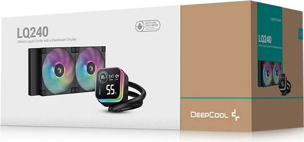 Komplet ftohës me lëng DEEPCOOL LQ240, 12 cm, i zi