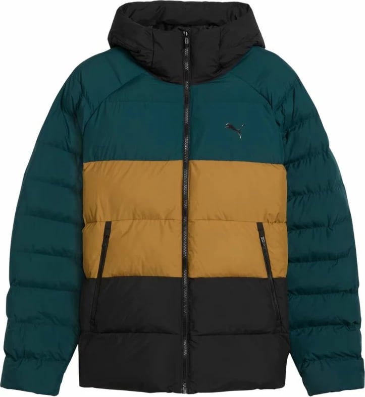 Jakne për meshkuj Puma, jeshile-kafe-e zezë