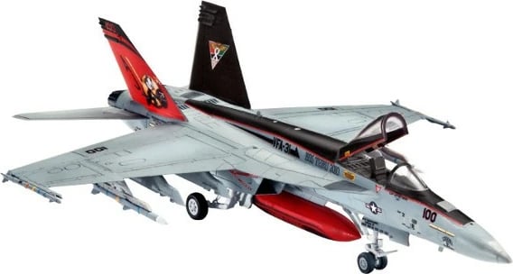 Model plastik Revell F/A-18E Super Hornet, 1:144, Set me ngjitës dhe bojëra