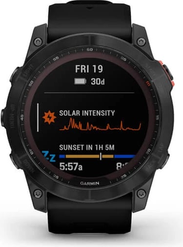 Smartwatch Garmin Fenix 7X Solar Premium, Premium Multisport, 1.4", GPS, e zezë/hiri
