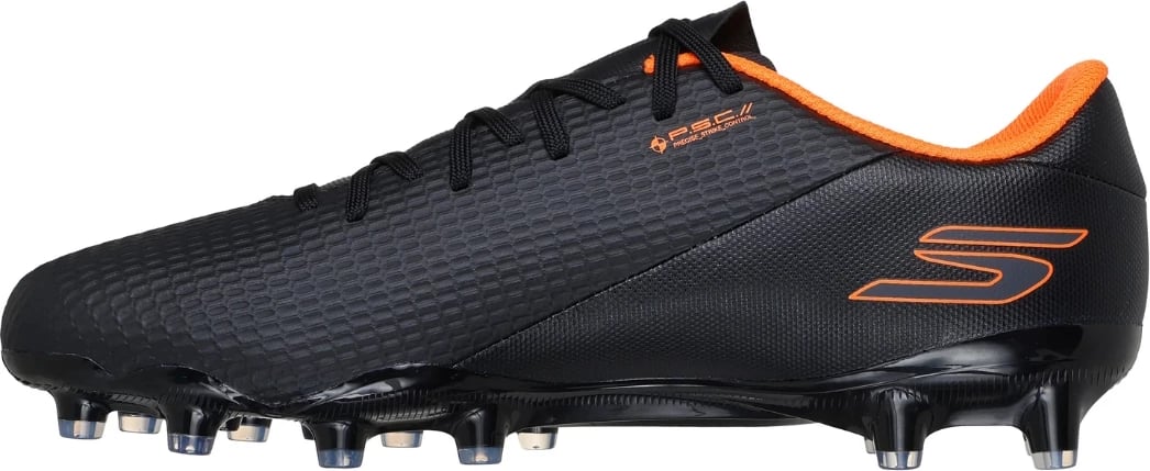 Atlete futbolli Skechers për meshkuj, të zeza-portokalli