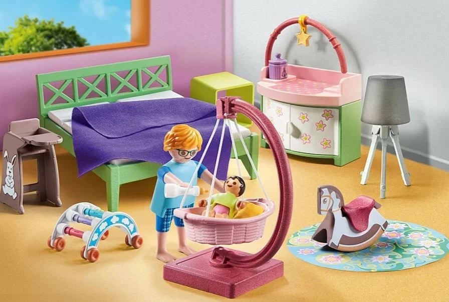 Set lodrash Playmobil My Life 71609, dhomë gjumi me kënd loje, 50 pjesë