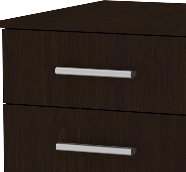 Komodinë me rrota Luke ngjyrë wenge 40x48.5x53.5cm