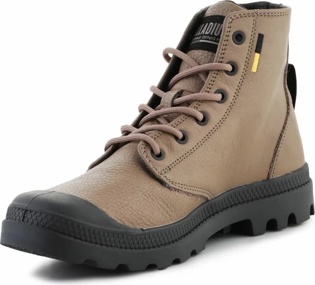 Këpucë Palladium Pampa Hi Supply Lth 77963-297, për meshkuj dhe femra, ngjyrë kafe Këpucë Palladium Pampa Hi Supply Lth 77963-297, për meshkuj dhe femra, ngjyrë kafe