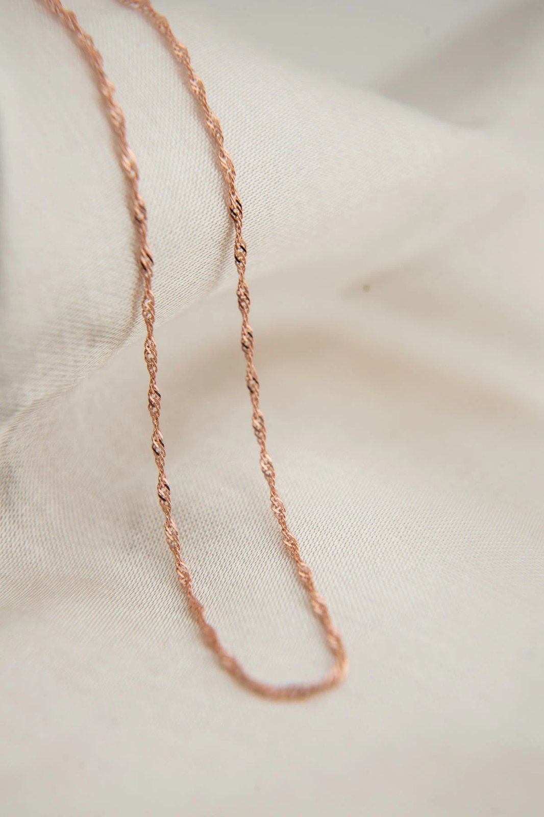 Qafore argjendi, ngjyrë rozë gold, Elika Silver, ESK2152R