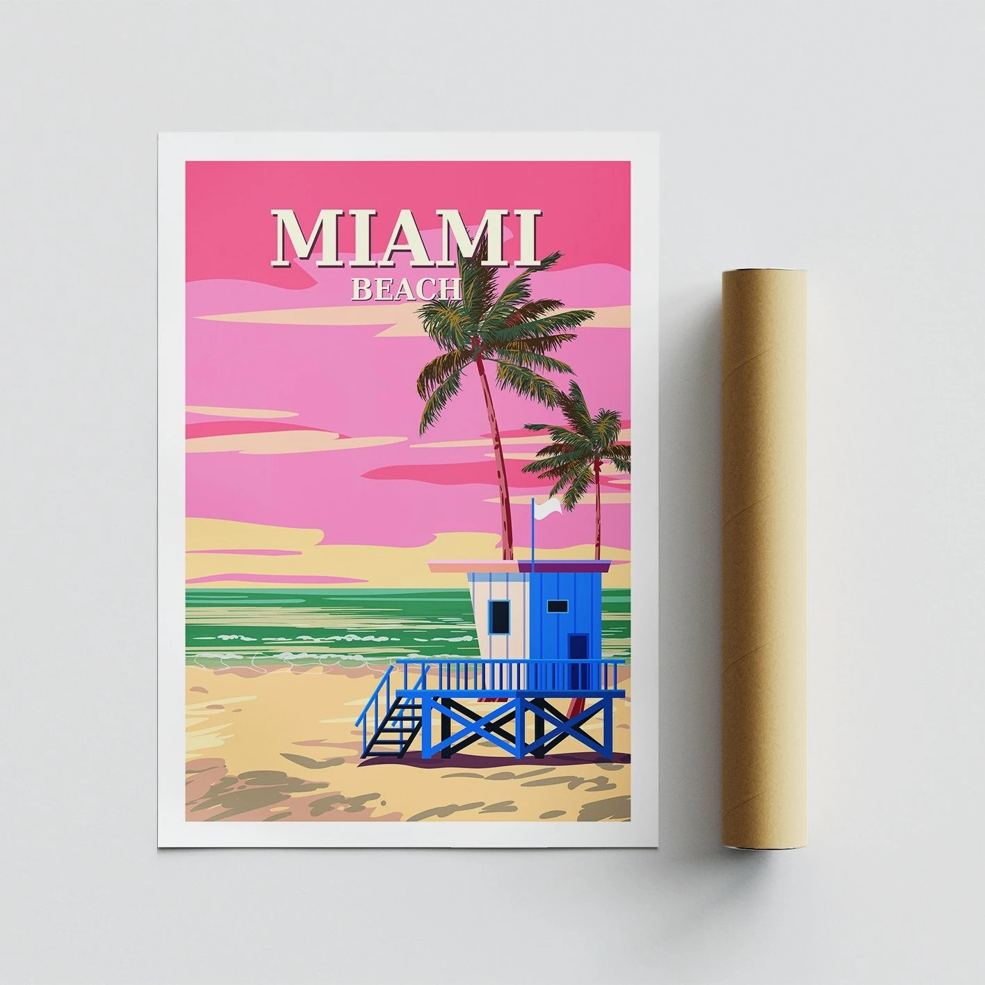 Poster A3, Miami - 2016, shumëngjyrësh