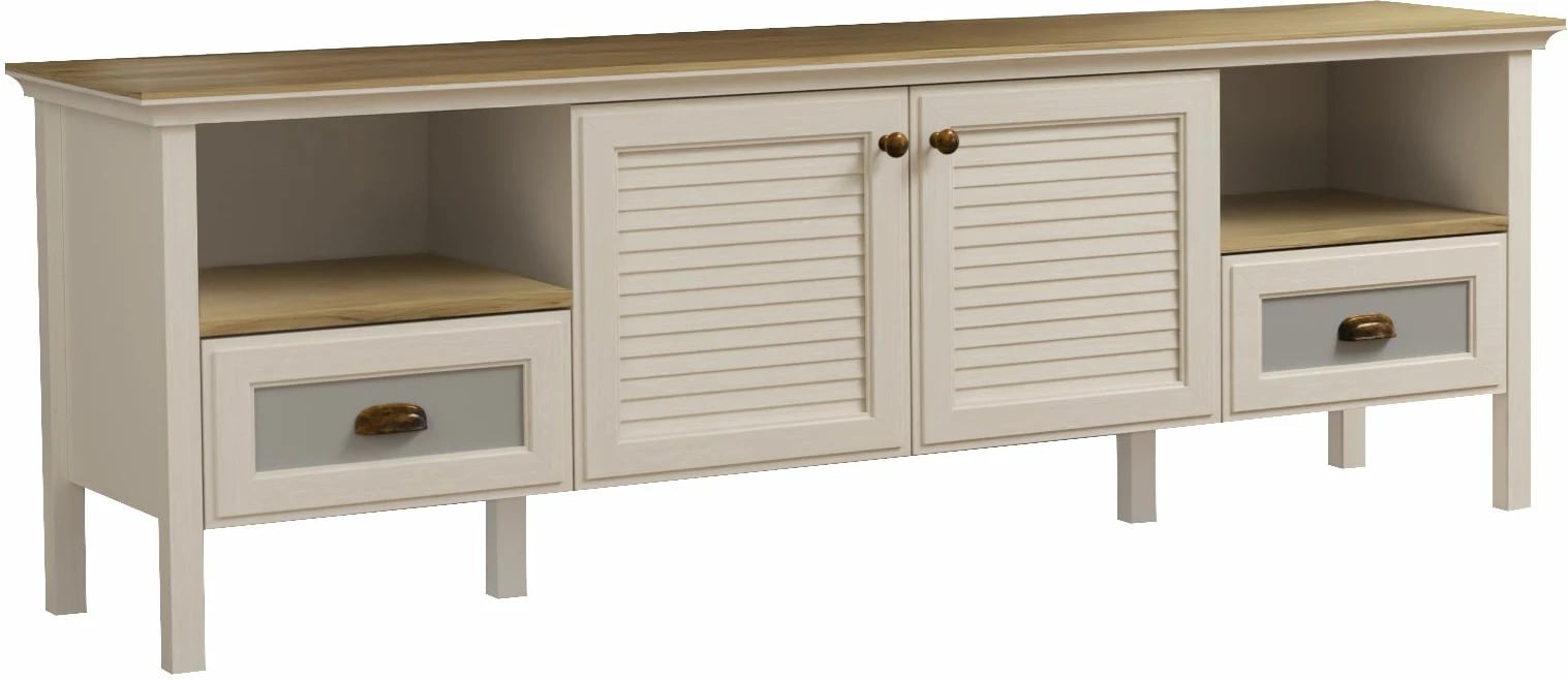Komodë TV Skye Decor, krem, lis, gri, FRN-21025