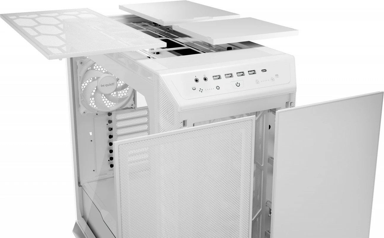 Kasë be quiet! Dark Base Pro 901 BGW51, Midi Tower ATX/E-ATX, 3x140mm Silent Wings 4, ARGB, xham i temperuar, USB-C, e bardhë