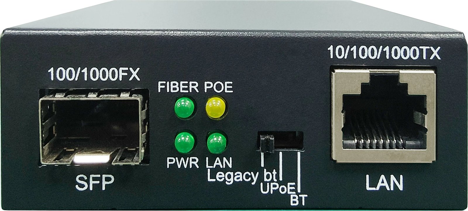 Konvertues rrjeti Level One GVT-2015, RJ45 në SFP, Gigabit, 60W, i zi