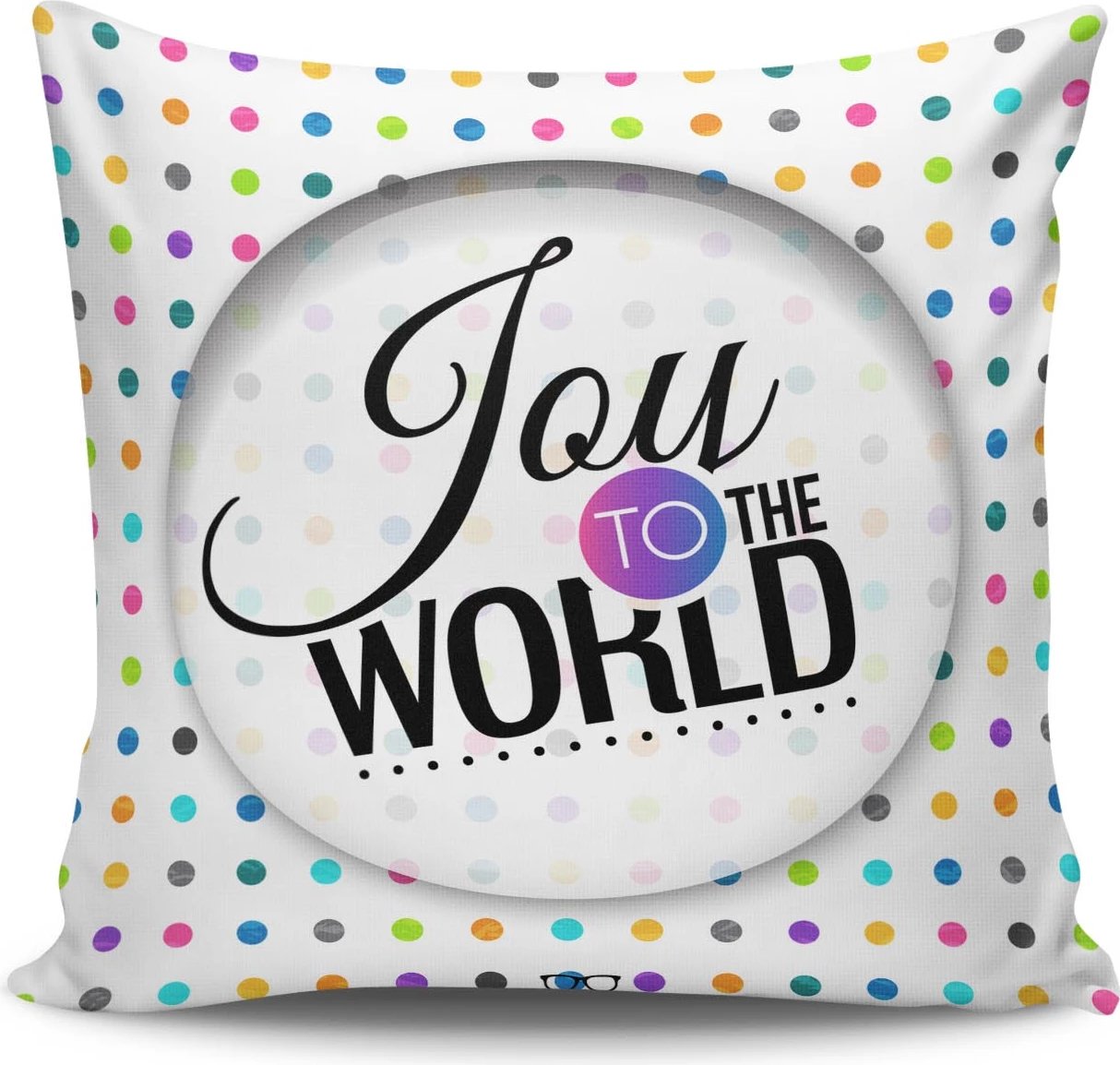 Jastëk dekorativ, mbulesë, shumëngjyrëshe, Aberto Design, NKRLNT-030, pa mbushje