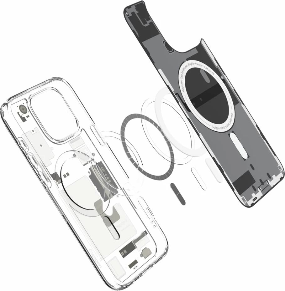 Mbështjellës Spigen Ultra Hybrid Mag me MagSafe Zero One për iPhone 16 Pro Max, titanium