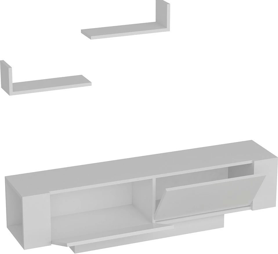 Komodë TV Hanah Home, Ekol, e bardhë