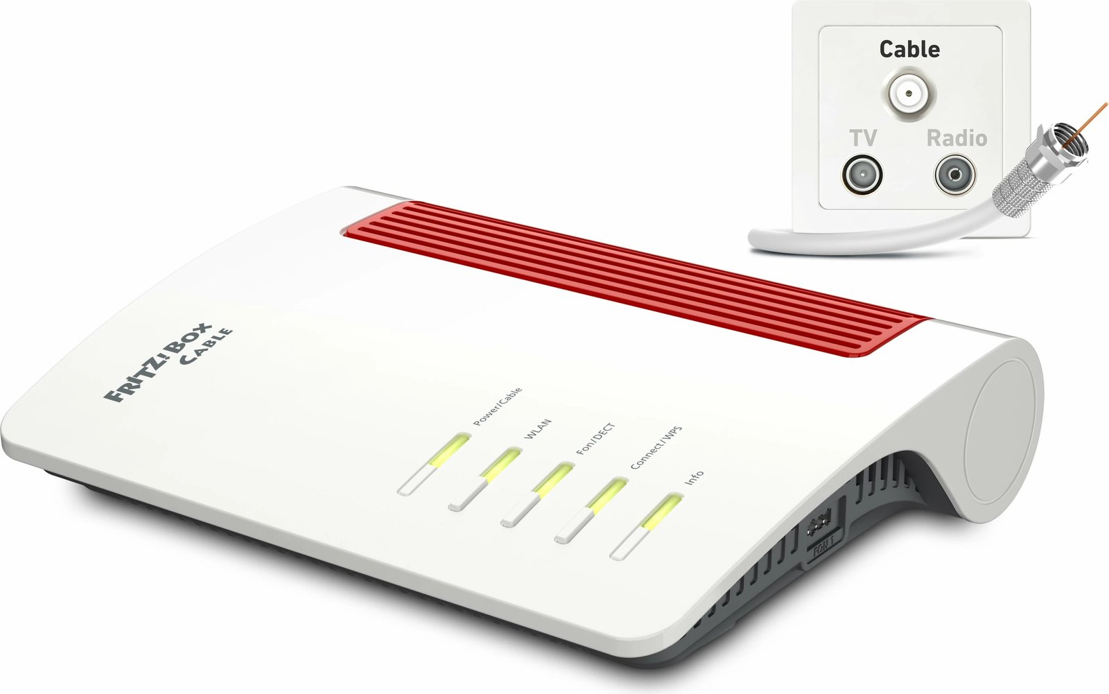 Router AVM FRITZ!Box 6670, Wi-Fi 7, Dual-band, Ethernet LAN, Bardhë
