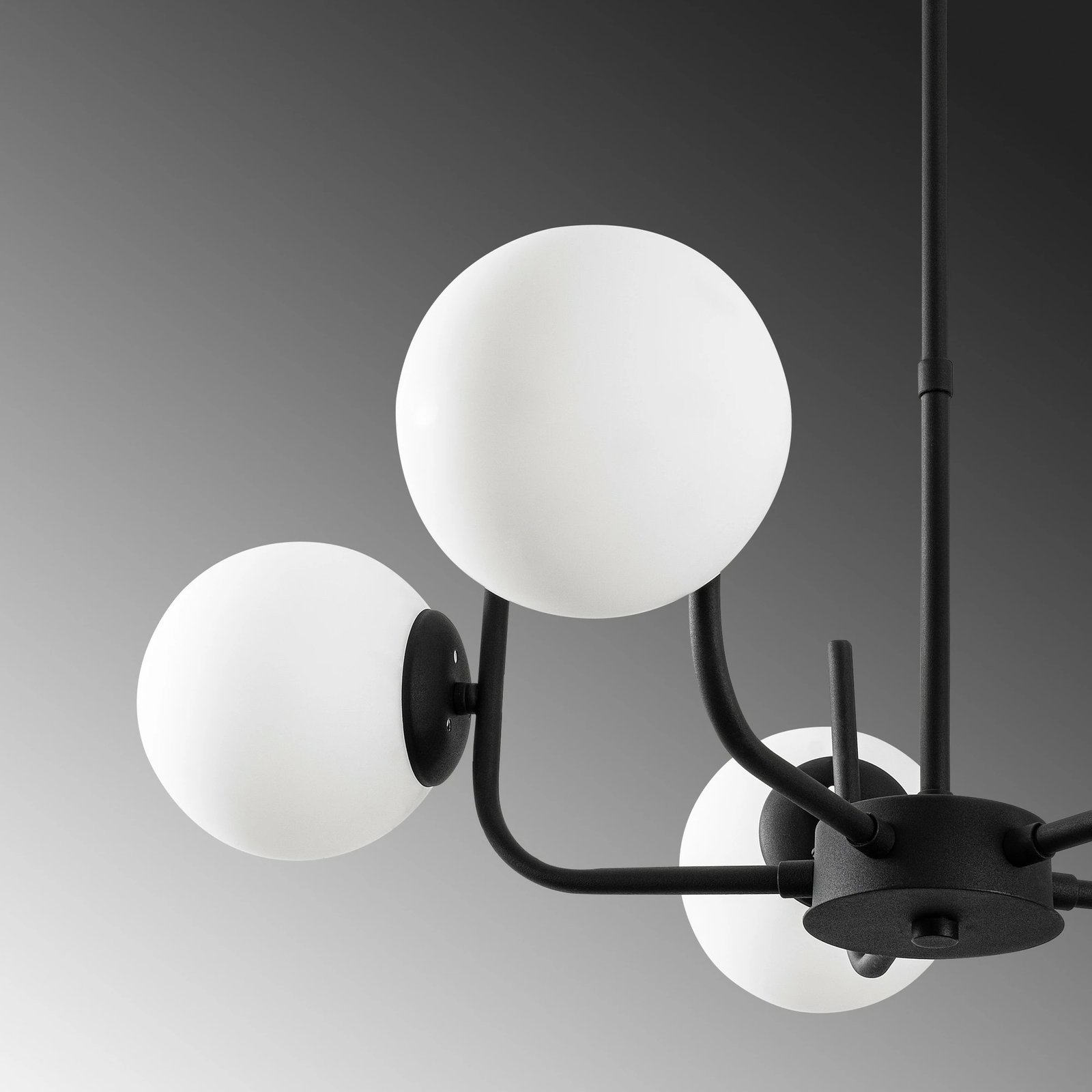 Llambë tavani Opviq, Antler, e zezë, 69cm