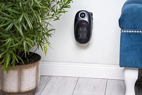 Ngrohës portativ, Adler, AD 7726 Thermofan Easy Heater, 1500W, timer 1-12h, kontroll temperature 15-35°C, element qeramik, i zi