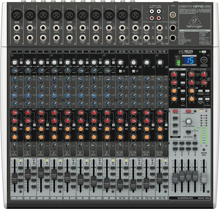 Mikser Behringer Xenyx X2442USB, audio