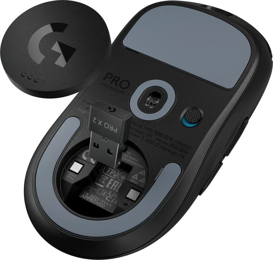 Maus Logitech G PRO X SUPERLIGHT 2 - Wireless, 2.4GHz, e zezë