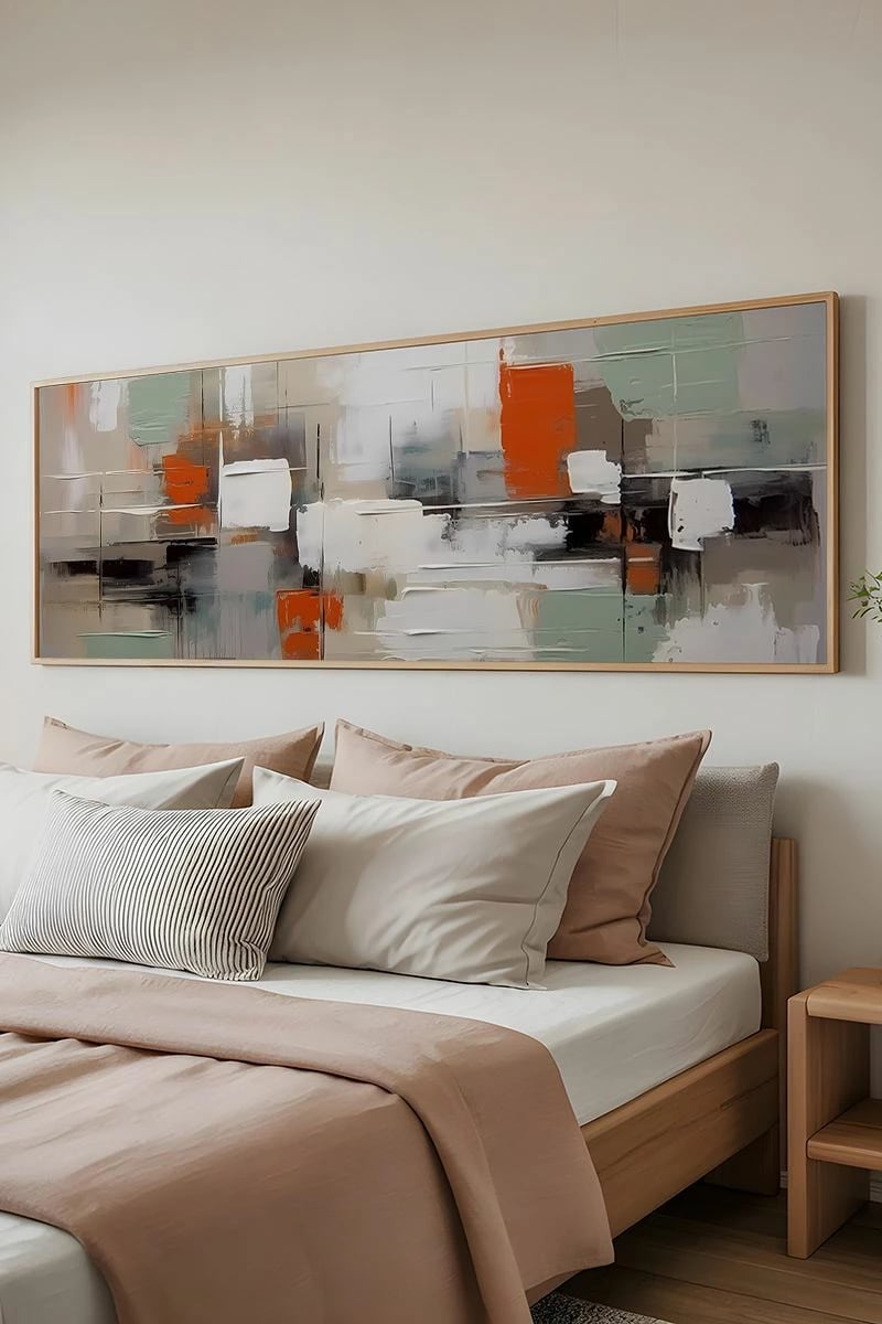 Pikturë dekorative me kornizë, Wallity, Artsmdfyty26-50120, shumëngjyrëshe, 50x120cm