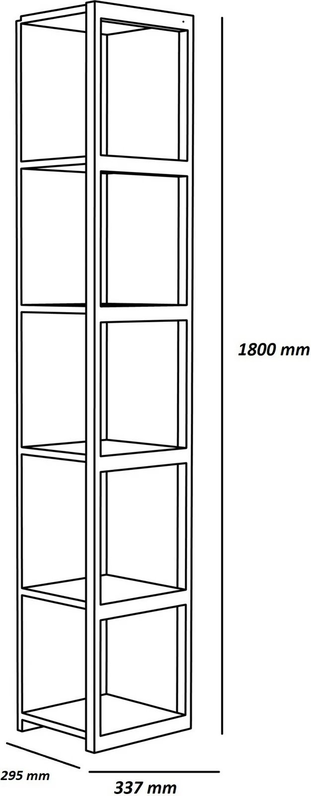 Raft librash Hanah Home, Texas, bardhë-dru, Ud