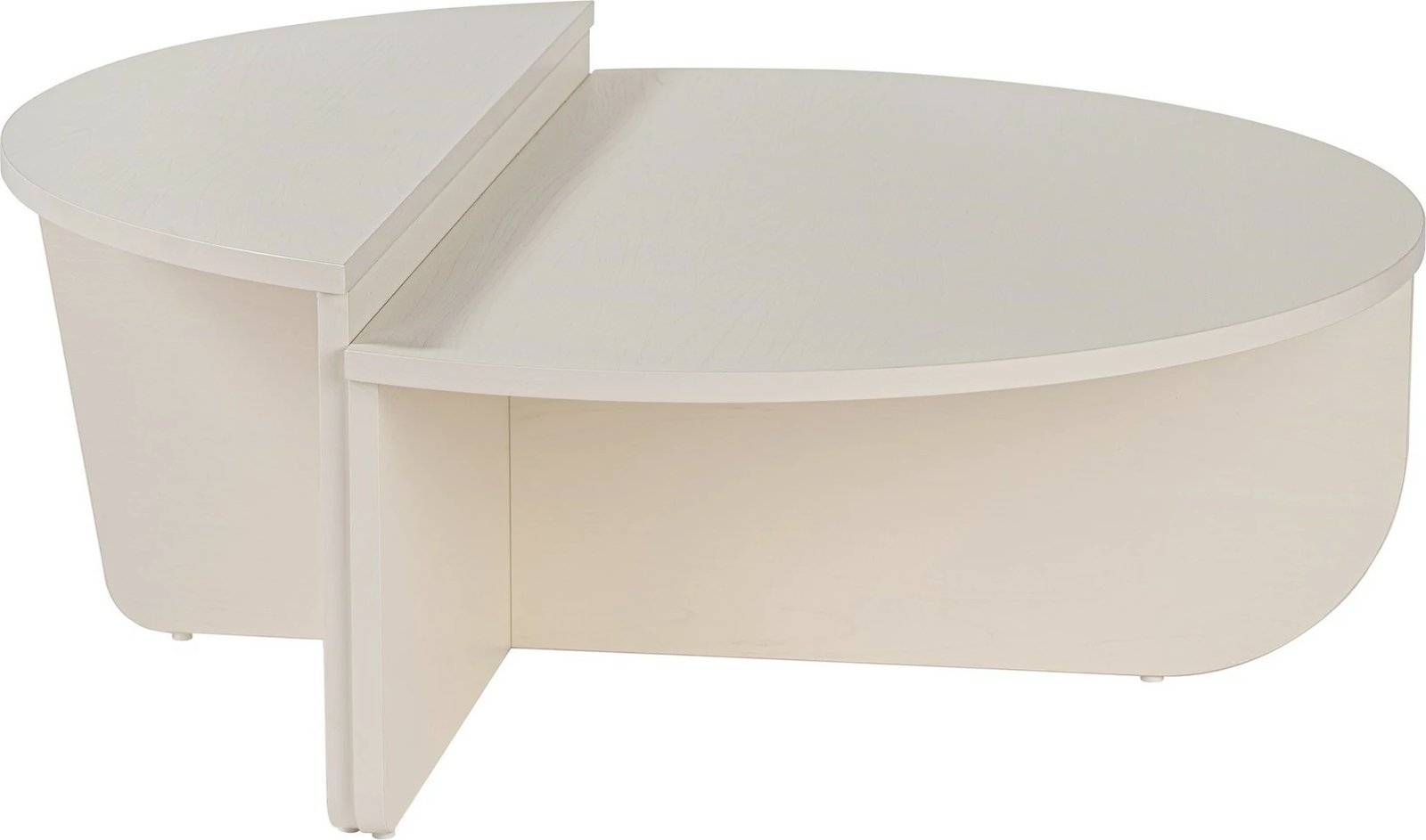 Tavolinë kafeje Nordure, Orion, ngjyrë druri e bardhë