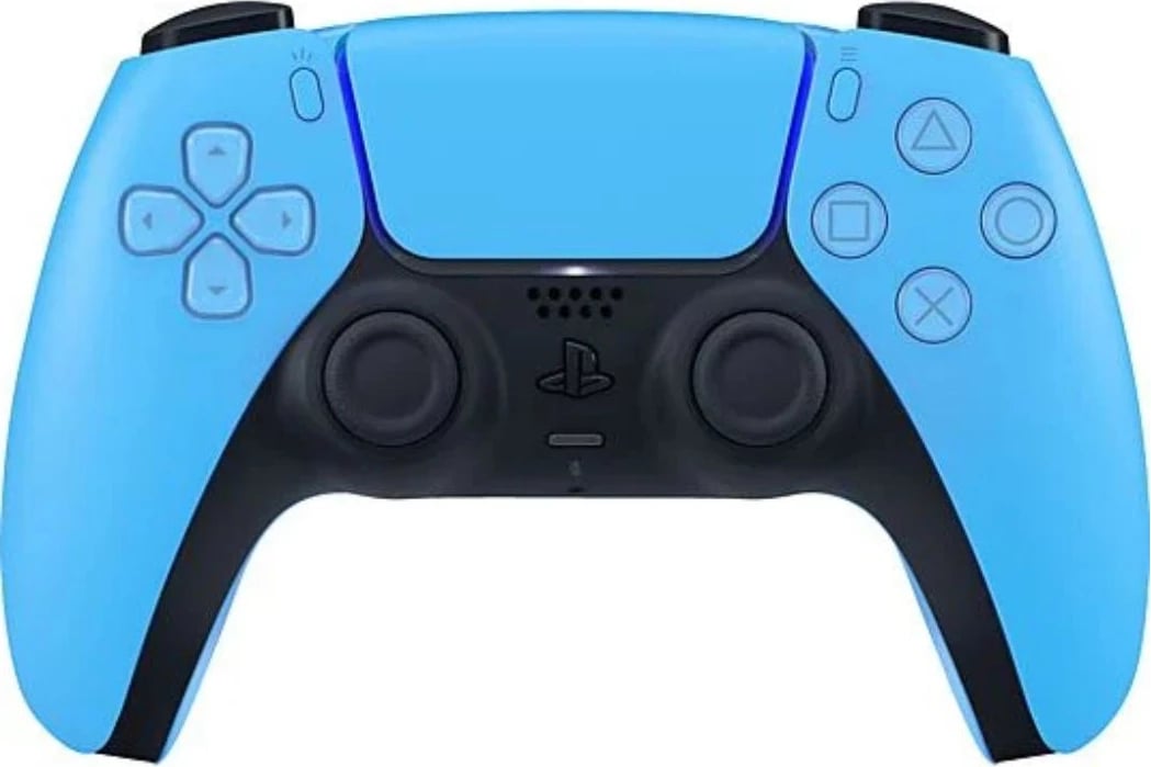 Kontroller lojërash Sony DualSense V2 1000040195 pa kabllo, haptic feedback, trigera adaptivë, mikrofon i integruar, blu