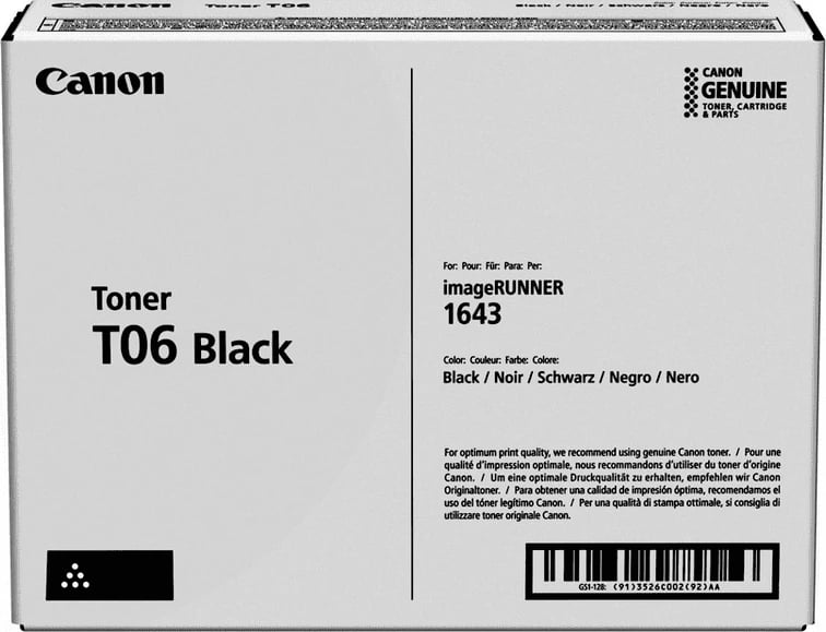 Toner Canon T06 3526C002 rendiment 20500 faqe standard i zi