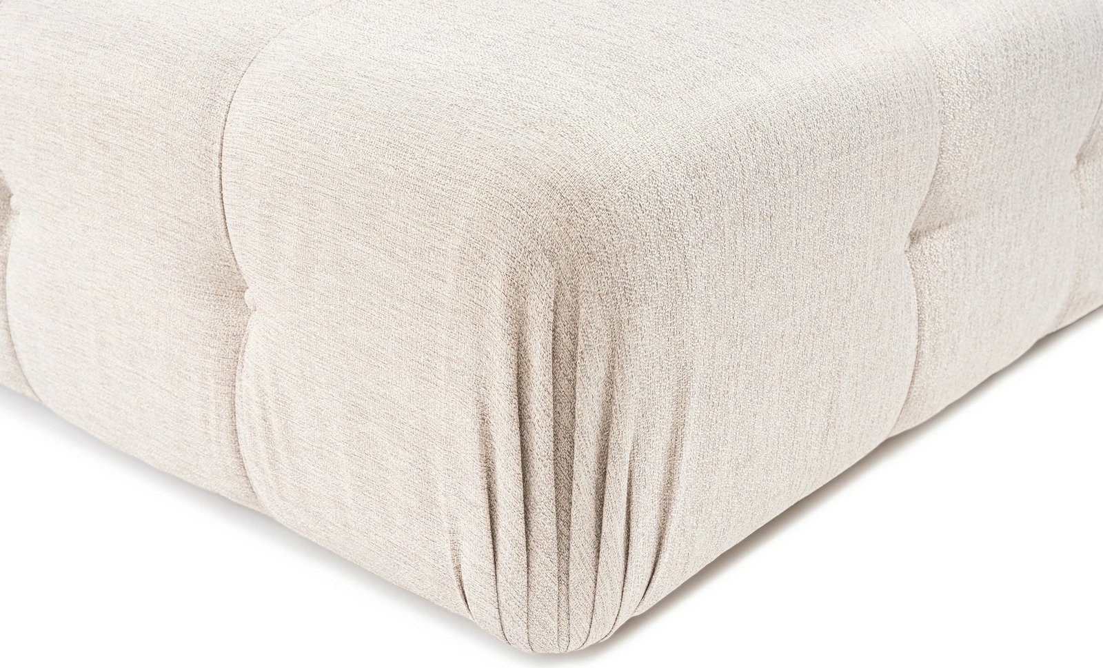 Këndare Atelier del Sofa Doblo 3 ulëse me pouffe, ngjyrë kafe e çelët