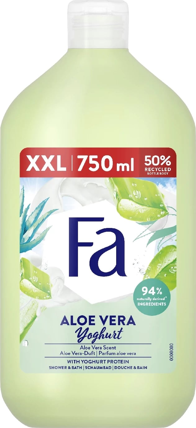 Xhel dushi për femra Fa Yoghurt Aloe Vera me aromë aloe, 750ml Xhel dushi për femra Fa Yoghurt Aloe Vera me aromë aloe, 750ml