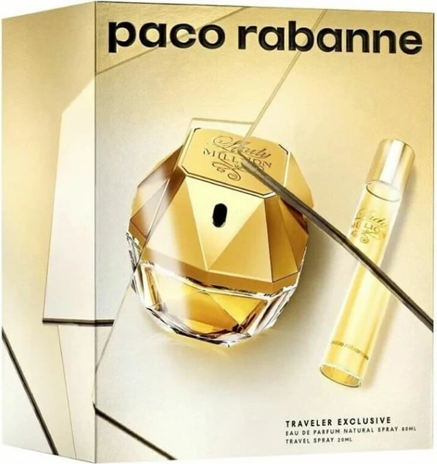Eau de Parfum për femra Paco Rabanne Lady Million set 2 copë 80ml Eau de Parfum për femra Paco Rabanne Lady Million set 2 copë 80ml