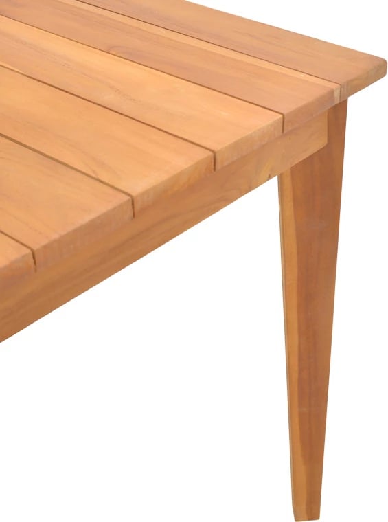 Tavolinë druri teak Ory, ngjyrë natyrale, 160x80x75cm