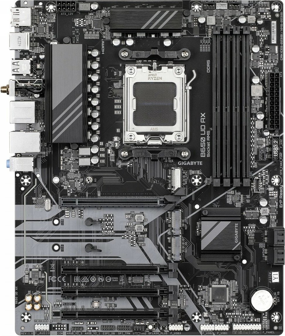 Pllakë amë Gigabyte B650 UD AX, Socket AM5, DDR5, Wi-Fi 6, ATX