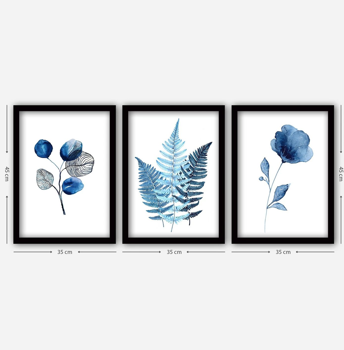 Pikturë dekorative me kornizë (3 copë), Wallity, 3SC158