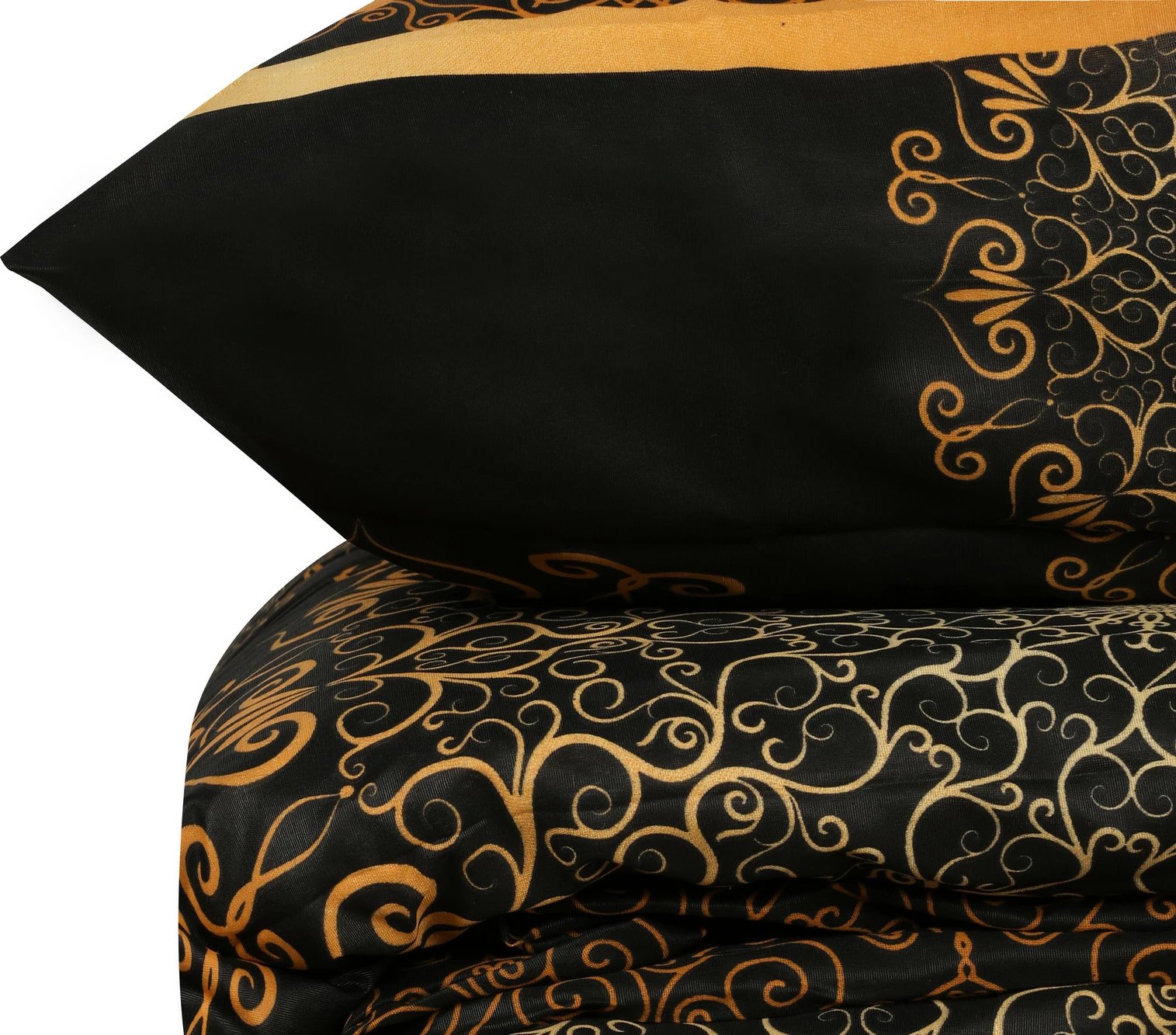 Set mbulesë për jorgan Super King, L'essentiel Osmanlı, e verdhë