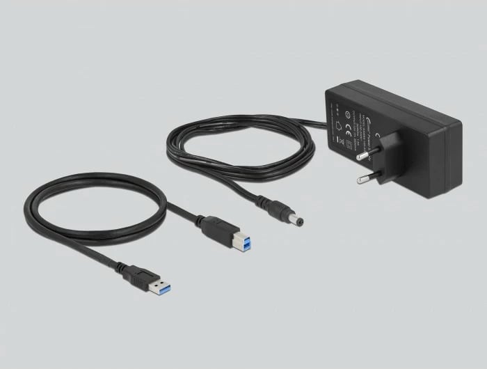 USB hub DeLOCK 10 porta, USB 3.2 Gen 1, alumini, 1m, gri