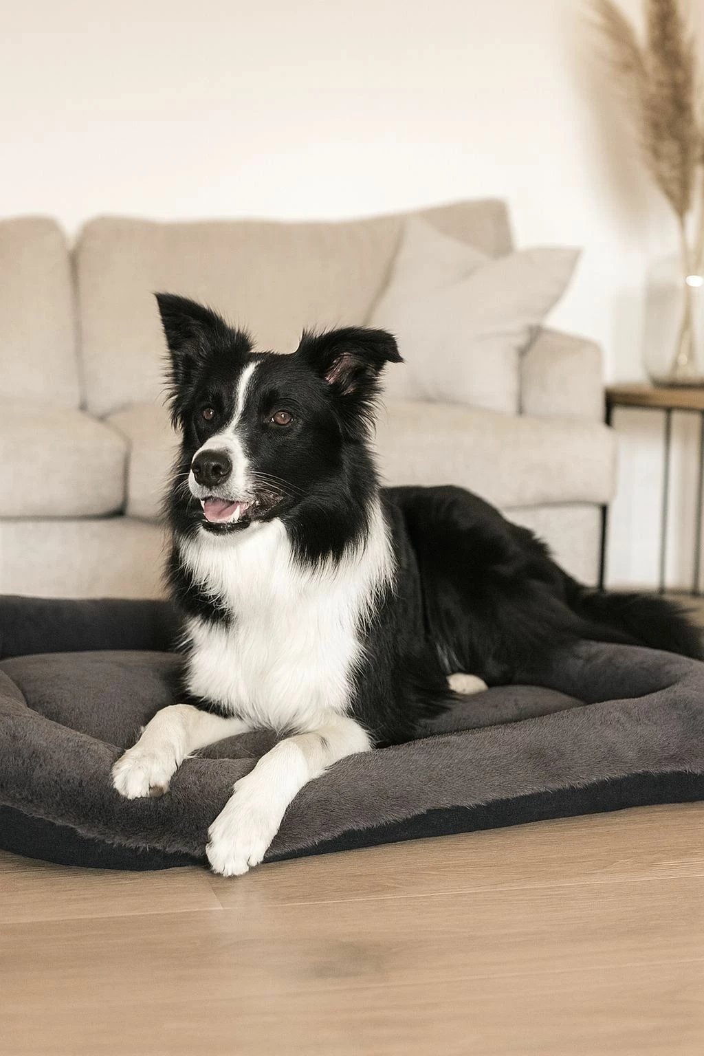 Shtrat për qen Sally, ngjyrë antracit, 95x115cm