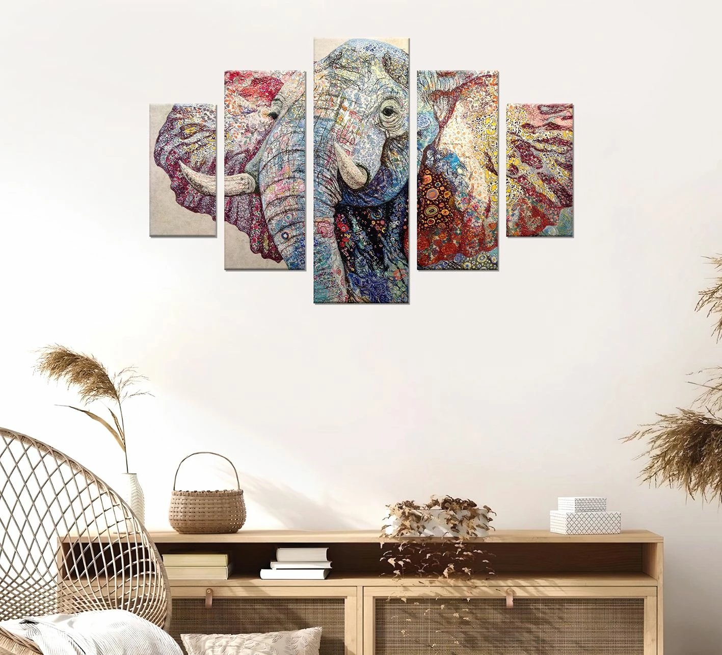 Pikturë dekorative MDF, 5 pjesë, Wallity, ST265