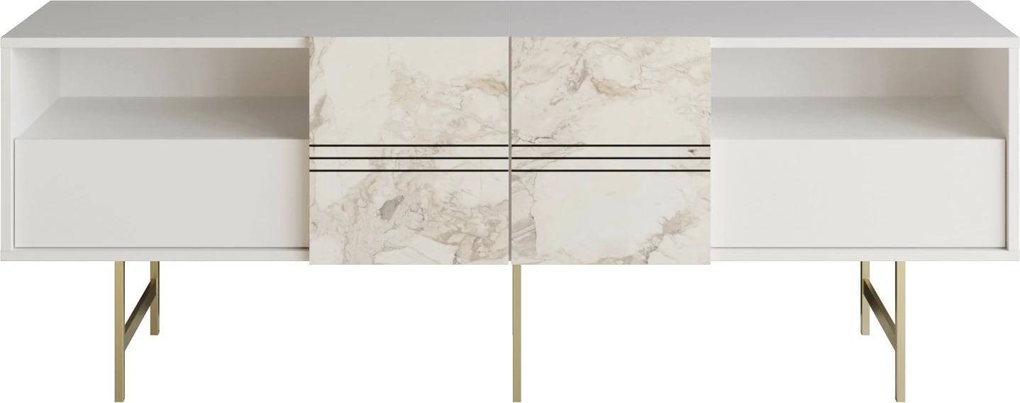 Komodë TV Hanah Home, Derin, e bardhë