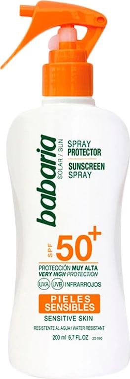 Spray mbrojtës nga dielli Babaria SPF50 unisex 200ml