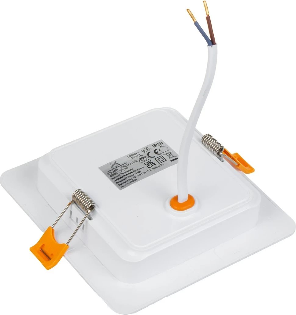 Panel LED Maclean MCE373S për tavan, 9W, 4000K, Bardhë
