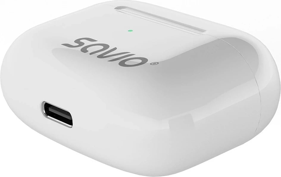 Kufje SAVIO TWS-01 PRO, wireless, earbuds, të bardha