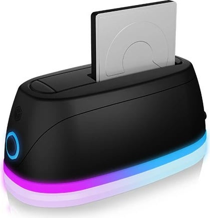 Docking station IcyBox IB-1124L-C3 për SSD/HDD 2.5"/3.5", USB 3.0, e zezë