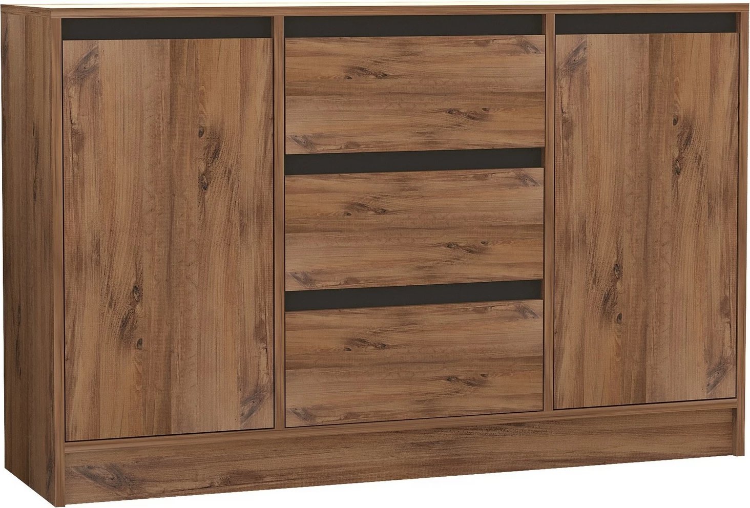 Set mobiljesh për dhomë dite, ngjyrë pishë Atlantike, antracit, Skye Decor