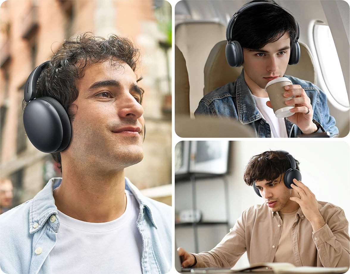 Kufje wireless Joyroom J-Head Series JR-JH1 me ANC, Bluetooth 5.4, të zeza