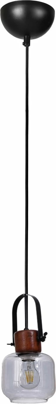 Llambë tavani Opviq, 9067-1, metal dhe xham, ngjyrë gri, arre, e zezë