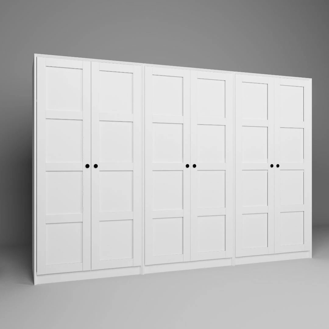 Dollap Skye Decor, i bardhë, Lucas 1600-89, 280x190x60cm